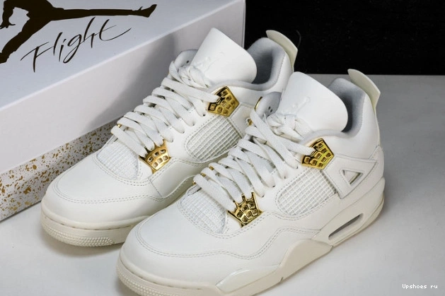 AQ9129-170 Gold Retro 4 Jordan Metallic 0803
